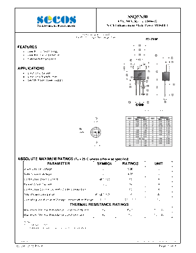 Secos ssq5n50  . Electronic Components Datasheets Active components Transistors Secos ssq5n50.pdf