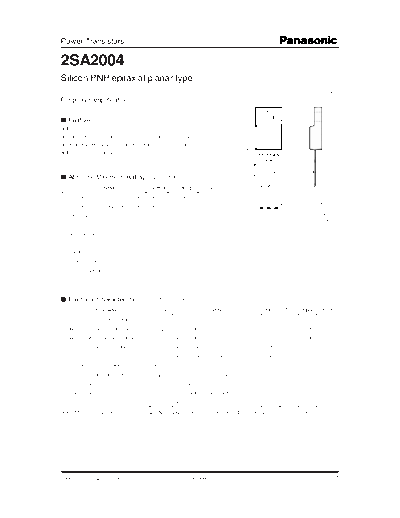 Panasonic 2sa2004  . Electronic Components Datasheets Active components Transistors Panasonic 2sa2004.pdf