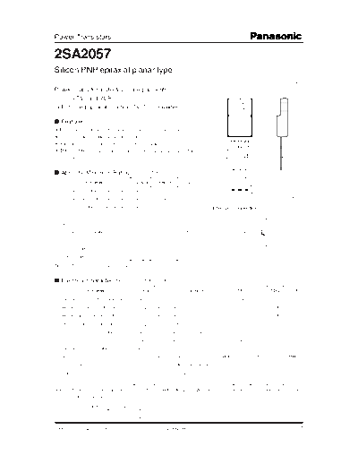 Panasonic 2sa2057  . Electronic Components Datasheets Active components Transistors Panasonic 2sa2057.pdf