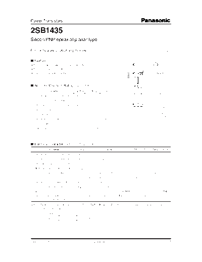 Panasonic 2sb1435  . Electronic Components Datasheets Active components Transistors Panasonic 2sb1435.pdf