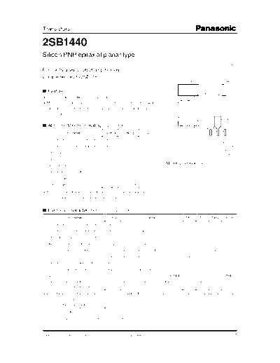 Panasonic 2sb1440  . Electronic Components Datasheets Active components Transistors Panasonic 2sb1440.pdf