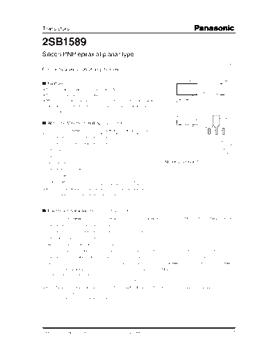 Panasonic 2sb1589  . Electronic Components Datasheets Active components Transistors Panasonic 2sb1589.pdf