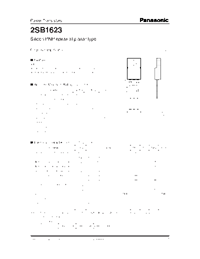 Panasonic 2sb1623  . Electronic Components Datasheets Active components Transistors Panasonic 2sb1623.pdf