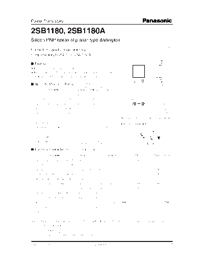 Panasonic 2sb1180  . Electronic Components Datasheets Active components Transistors Panasonic 2sb1180.pdf