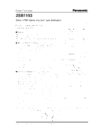 Panasonic 2sb1193  . Electronic Components Datasheets Active components Transistors Panasonic 2sb1193.pdf