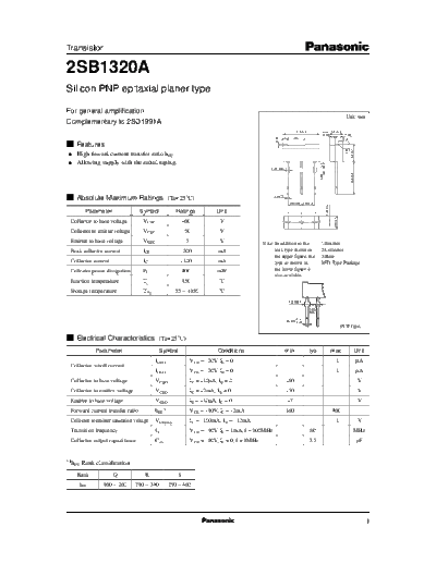 Panasonic 2sb1320a e  . Electronic Components Datasheets Active components Transistors Panasonic 2sb1320a_e.pdf