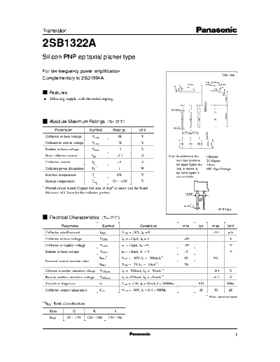 Panasonic 2sb1322a e  . Electronic Components Datasheets Active components Transistors Panasonic 2sb1322a_e.pdf