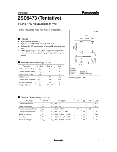 Panasonic 2sc5473 e  . Electronic Components Datasheets Active components Transistors Panasonic 2sc5473_e.pdf