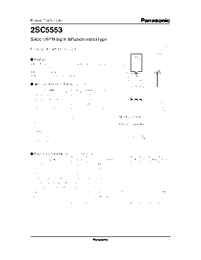 . Electronic Components Datasheets 2sc5553  . Electronic Components Datasheets Active components Transistors Panasonic 2sc5553.pdf