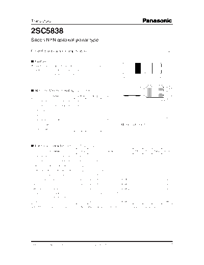 . Electronic Components Datasheets 2sc5838  . Electronic Components Datasheets Active components Transistors Panasonic 2sc5838.pdf