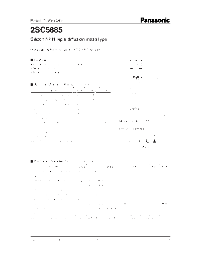 . Electronic Components Datasheets 2sc5885  . Electronic Components Datasheets Active components Transistors Panasonic 2sc5885.pdf