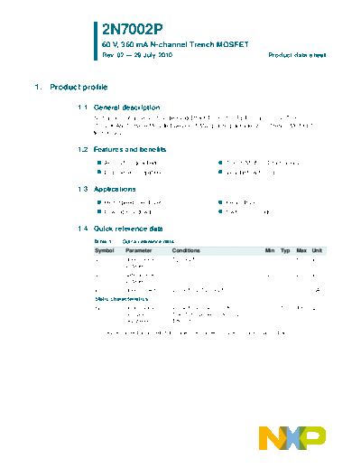 Philips 2n7002p  . Electronic Components Datasheets Active components Transistors Philips 2n7002p.pdf