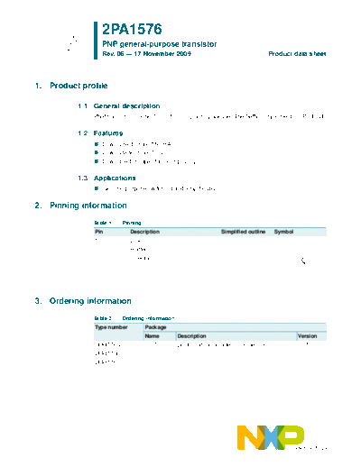 Philips 2pa1576  . Electronic Components Datasheets Active components Transistors Philips 2pa1576.pdf