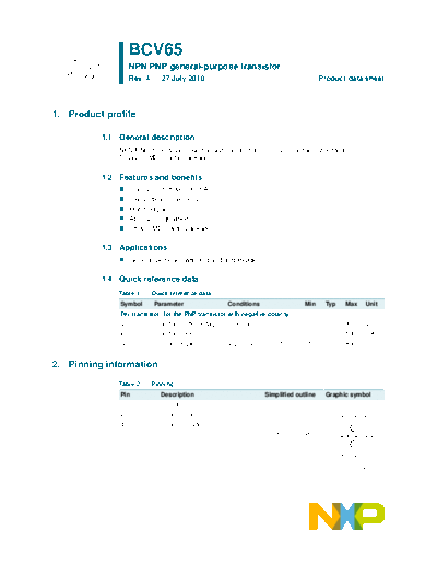 . Electronic Components Datasheets bcv65  . Electronic Components Datasheets Active components Transistors Philips bcv65.pdf