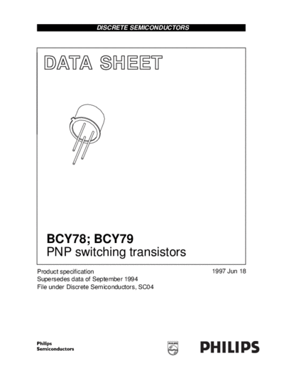 Philips bcy78 bcy79 cnv 2  . Electronic Components Datasheets Active components Transistors Philips bcy78_bcy79_cnv_2.pdf