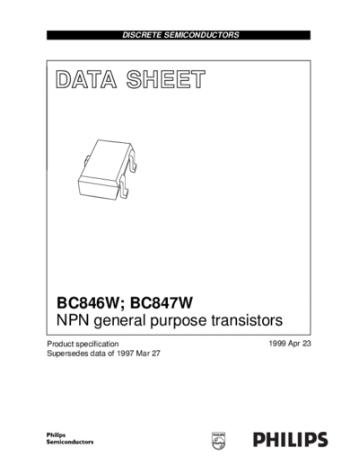 Philips bc846w bc847w 3  . Electronic Components Datasheets Active components Transistors Philips bc846w_bc847w_3.pdf