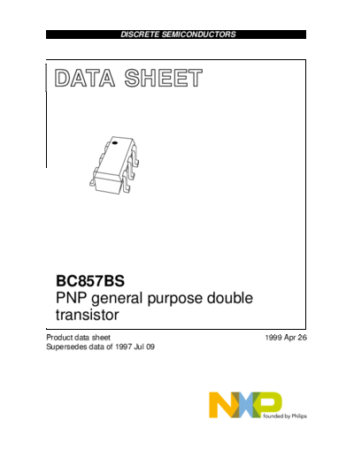Philips bc857bs  . Electronic Components Datasheets Active components Transistors Philips bc857bs.pdf