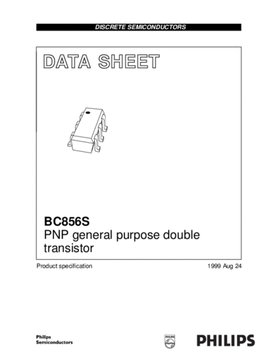 Philips bc856s 1  . Electronic Components Datasheets Active components Transistors Philips bc856s_1.pdf