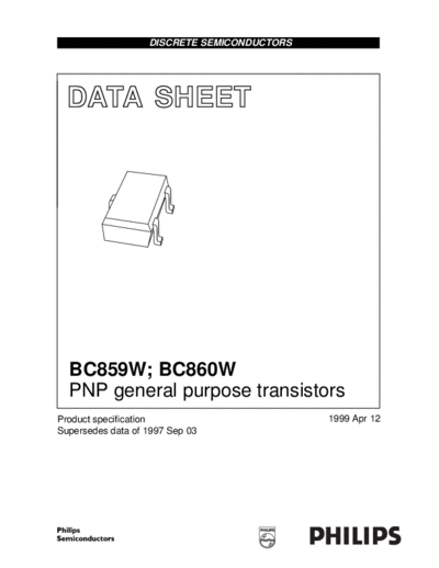 Philips bc859w bc860w 4  . Electronic Components Datasheets Active components Transistors Philips bc859w_bc860w_4.pdf