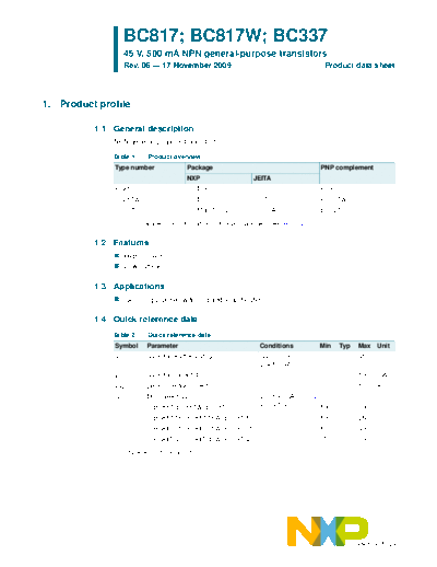 Philips bc817 bc817w bc337  . Electronic Components Datasheets Active components Transistors Philips bc817_bc817w_bc337.pdf