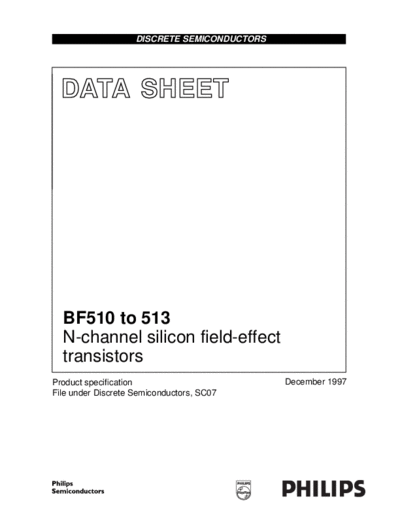 Philips bf510 bf511 bf512 bf513 cnv 2  . Electronic Components Datasheets Active components Transistors Philips bf510_bf511_bf512_bf513_cnv_2.pdf