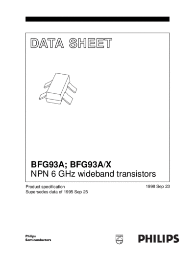 Philips bfg93a bfg93ax 4  . Electronic Components Datasheets Active components Transistors Philips bfg93a_bfg93ax_4.pdf