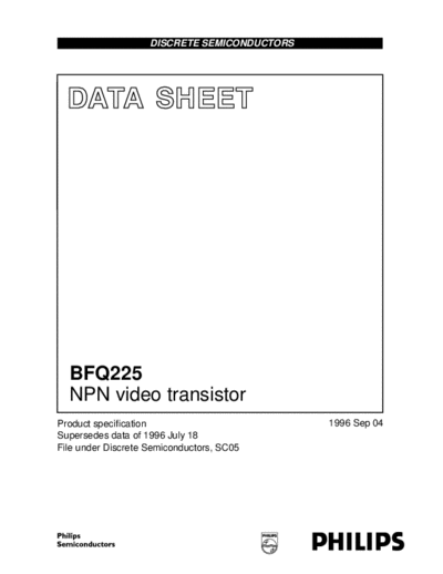 Philips bfq225 2  . Electronic Components Datasheets Active components Transistors Philips bfq225_2.pdf
