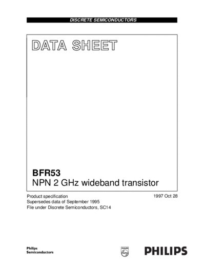 Philips bfr53 2  . Electronic Components Datasheets Active components Transistors Philips bfr53_2.pdf
