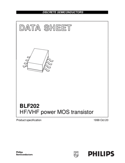 Philips blf202  . Electronic Components Datasheets Active components Transistors Philips blf202.pdf