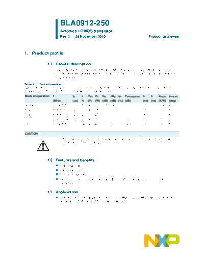 Philips bla0912-250  . Electronic Components Datasheets Active components Transistors Philips bla0912-250.pdf