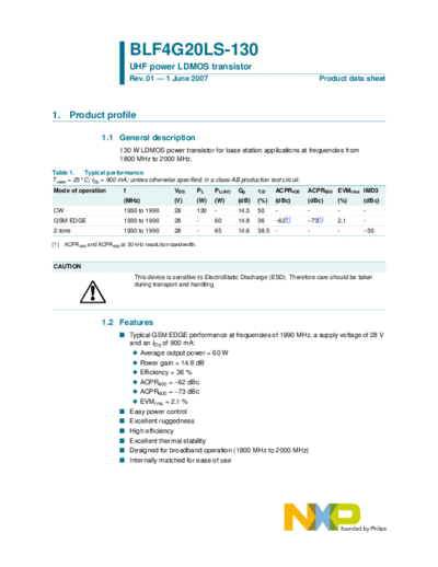 Philips blf4g20ls-130  . Electronic Components Datasheets Active components Transistors Philips blf4g20ls-130.pdf