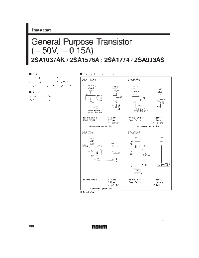 Rohm 2sa1037ak 2sa1576a 2sa1774 2sa933as  . Electronic Components Datasheets Active components Transistors Rohm 2sa1037ak_2sa1576a_2sa1774_2sa933as.pdf