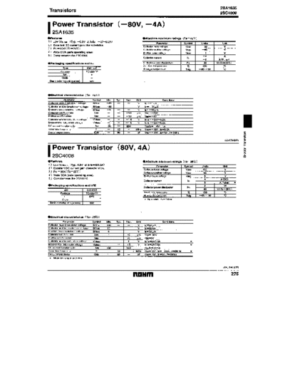 Rohm 2sa1635 1-2  . Electronic Components Datasheets Active components Transistors Rohm 2sa1635_1-2.pdf