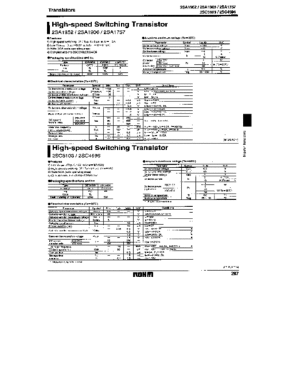 Rohm 2sa1757 1-2  . Electronic Components Datasheets Active components Transistors Rohm 2sa1757_1-2.pdf