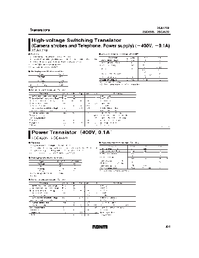 Rohm 2sa1759 2sc4505 2sc4620  . Electronic Components Datasheets Active components Transistors Rohm 2sa1759_2sc4505_2sc4620.pdf