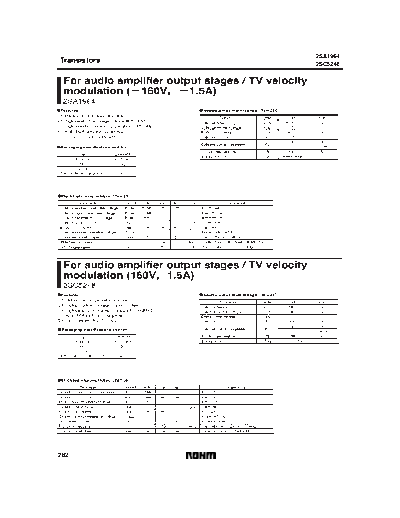 Rohm 2sa1964  . Electronic Components Datasheets Active components Transistors Rohm 2sa1964.pdf