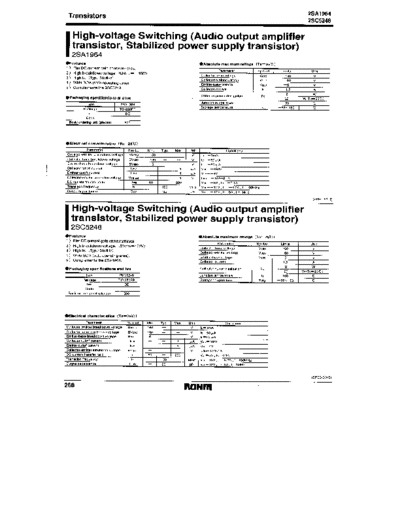 Rohm 2sa1964 1-2  . Electronic Components Datasheets Active components Transistors Rohm 2sa1964_1-2.pdf