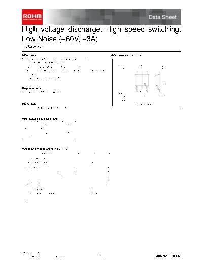 . Electronic Components Datasheets 2sa2072  . Electronic Components Datasheets Active components Transistors Rohm 2sa2072.pdf