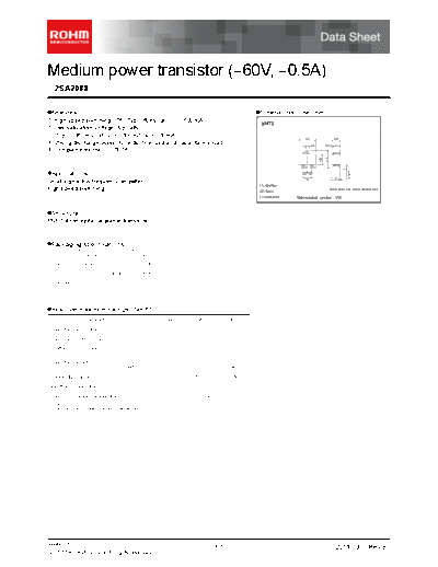 Rohm 2sa2088  . Electronic Components Datasheets Active components Transistors Rohm 2sa2088.pdf