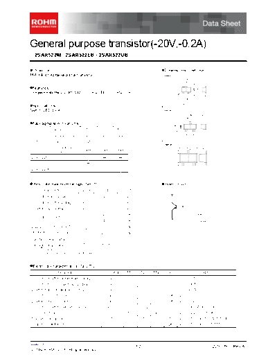 Rohm 2sar522eb  . Electronic Components Datasheets Active components Transistors Rohm 2sar522eb.pdf