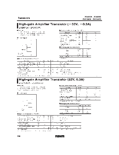 Rohm 2sb852k 2sa830s 2sd1383k 2sc1645s  . Electronic Components Datasheets Active components Transistors Rohm 2sb852k_2sa830s_2sd1383k_2sc1645s.pdf
