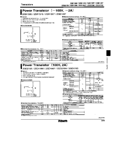 Rohm 2sb1287 1-2  . Electronic Components Datasheets Active components Transistors Rohm 2sb1287_1-2.pdf