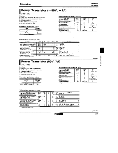 Rohm 2sb1290 1-2  . Electronic Components Datasheets Active components Transistors Rohm 2sb1290_1-2.pdf