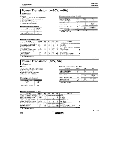 Rohm 2sb1292 1-2  . Electronic Components Datasheets Active components Transistors Rohm 2sb1292_1-2.pdf