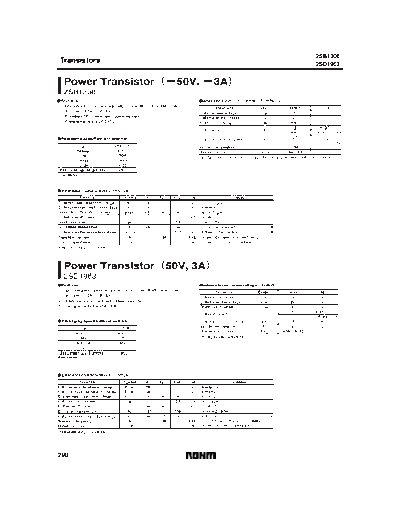 Rohm 2sb1308 2sd1963  . Electronic Components Datasheets Active components Transistors Rohm 2sb1308_2sd1963.pdf