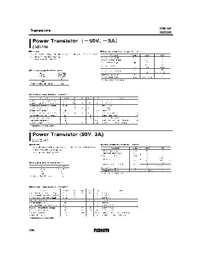 Rohm 2sb1566  . Electronic Components Datasheets Active components Transistors Rohm 2sb1566.pdf