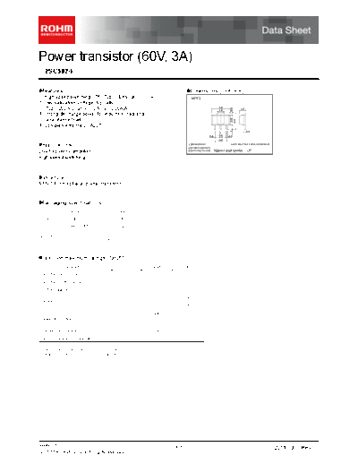 Rohm 2sc5824  . Electronic Components Datasheets Active components Transistors Rohm 2sc5824.pdf