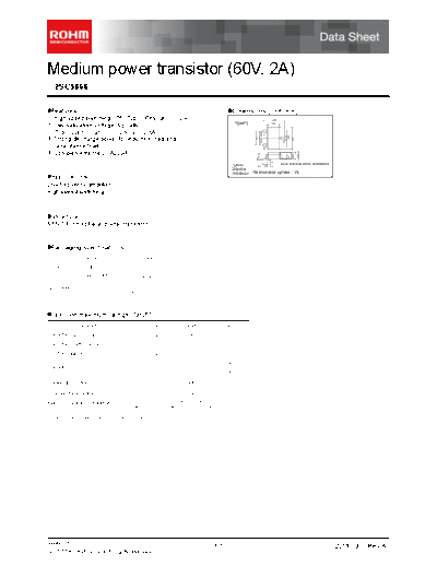 Rohm 2sc5866  . Electronic Components Datasheets Active components Transistors Rohm 2sc5866.pdf