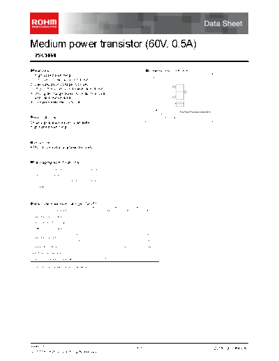 Rohm 2sc5868  . Electronic Components Datasheets Active components Transistors Rohm 2sc5868.pdf