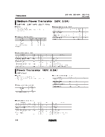 Rohm 2sc1741as  . Electronic Components Datasheets Active components Transistors Rohm 2sc1741as.pdf